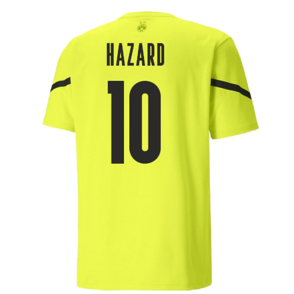 2021-2022 Borussia Dortmund Pre Match Shirt (Yellow) (HAZARD 10)