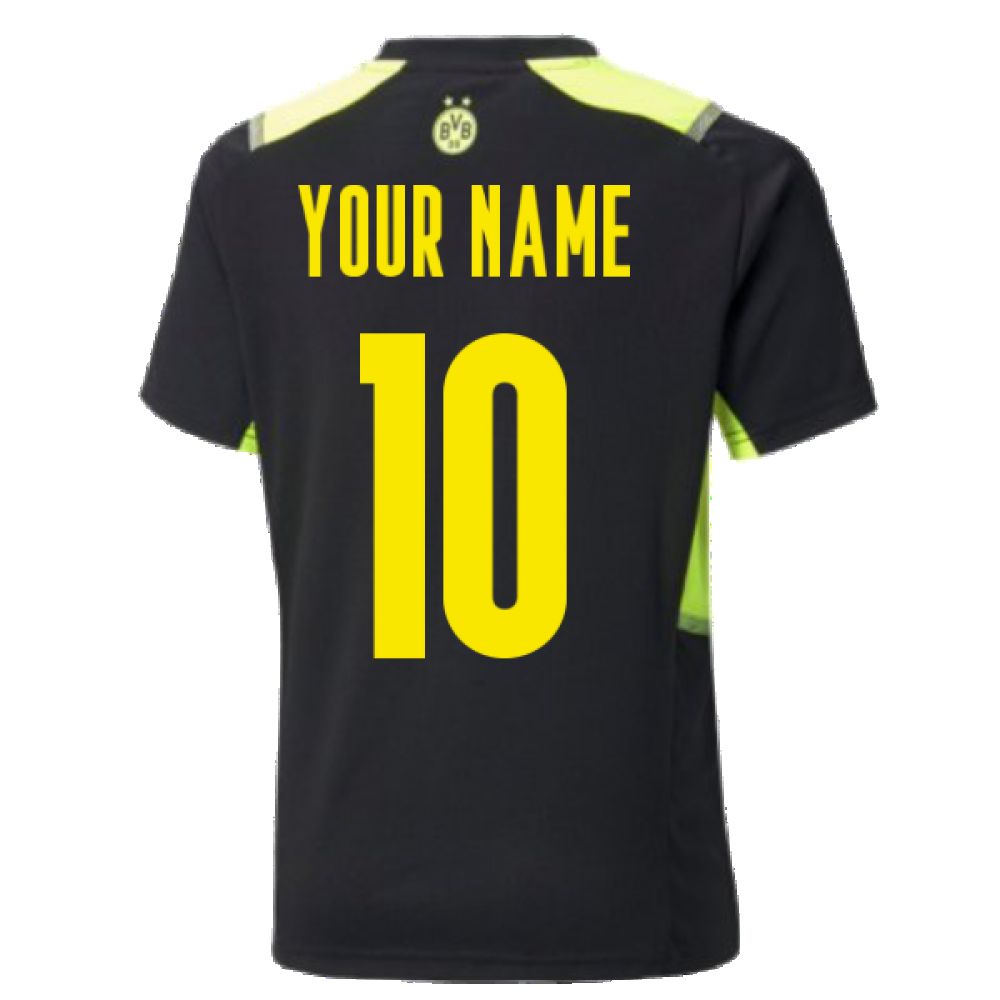 2021-2022 Borussia Dortmund Training Jersey (Black) (Your Name)