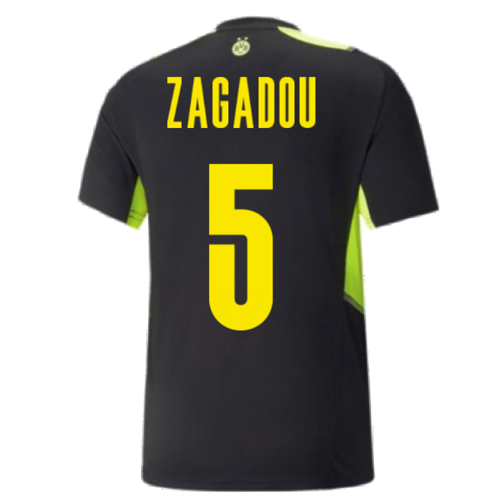 2021-2022 Borussia Dortmund Training Jersey (Black) (ZAGADOU 5)