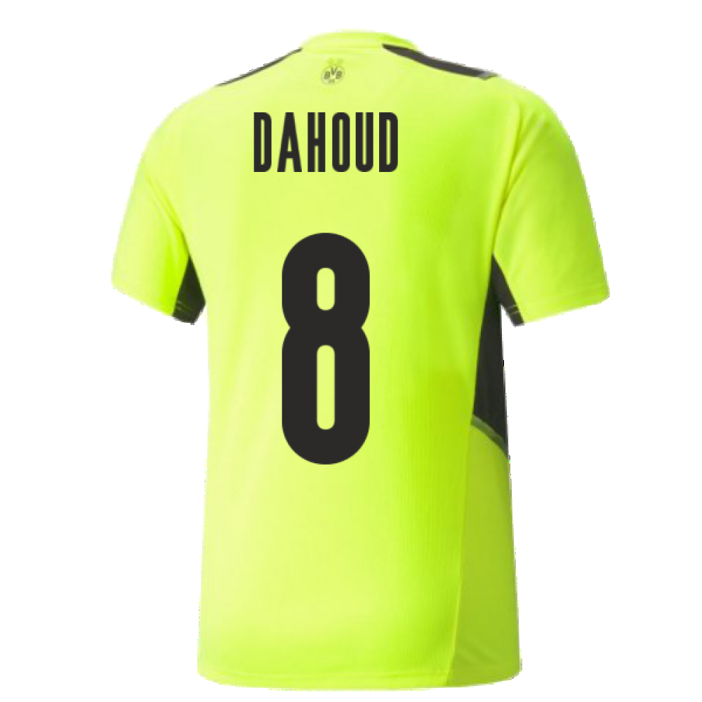 2021-2022 Borussia Dortmund Training Jersey (Yellow) (DAHOUD 8)