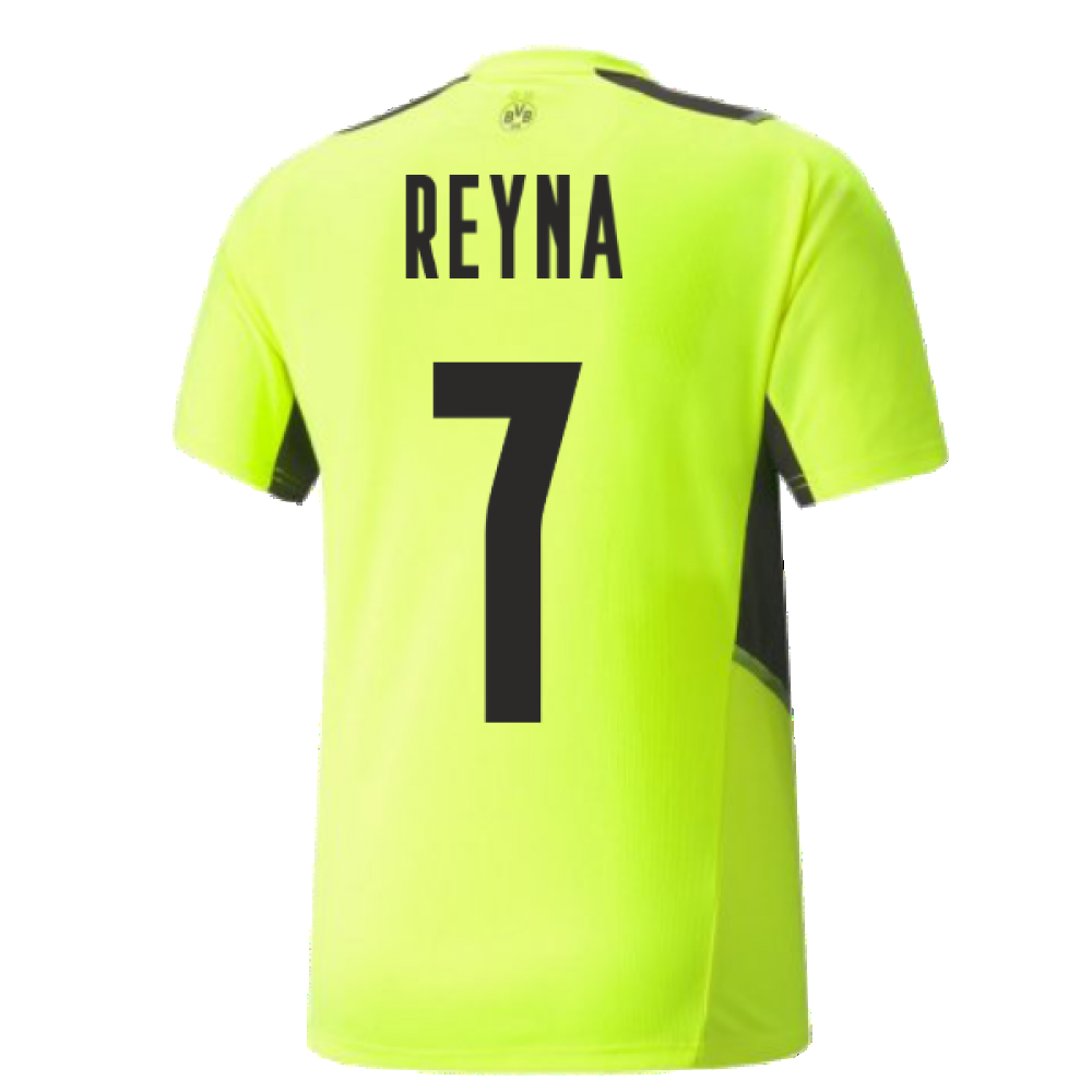 2021-2022 Borussia Dortmund Training Jersey (Yellow) (REYNA 7)