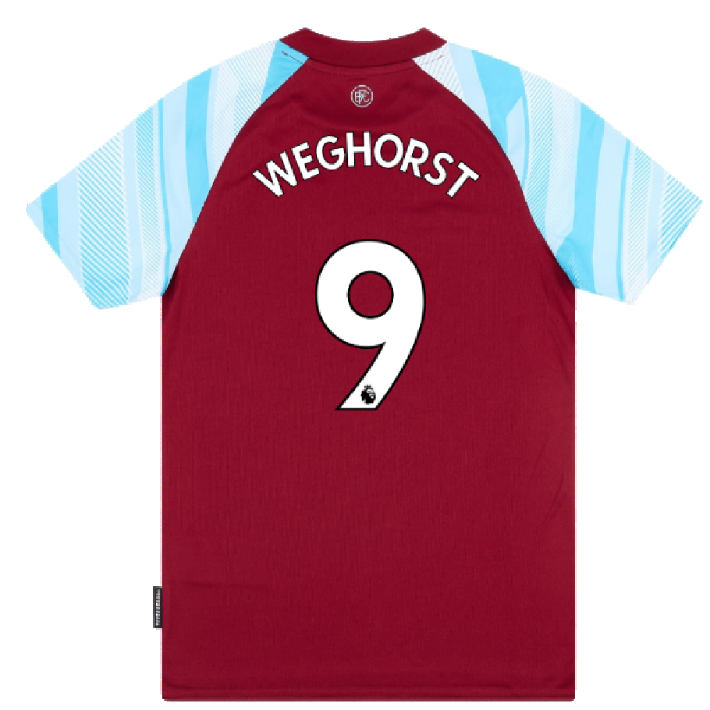 2021-2022 Burnley Home Shirt (Kids) (WEGHORST 9)