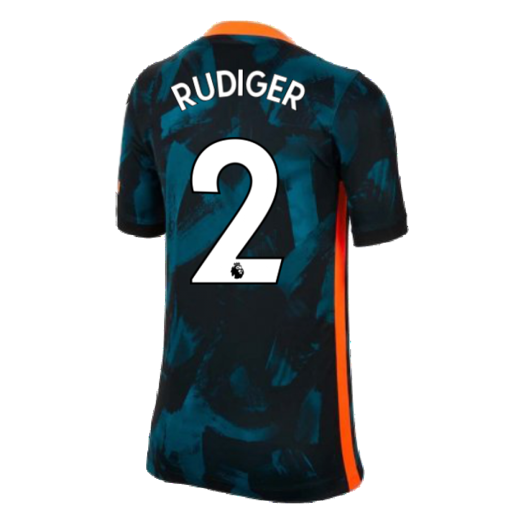 2021-2022 Chelsea 3rd Shirt (Kids) (RUDIGER 2)