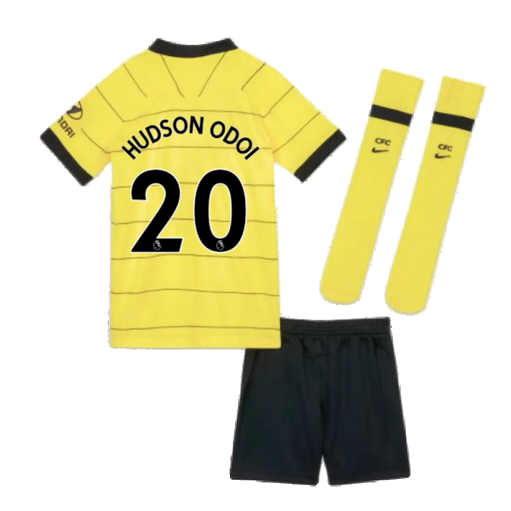 2021-2022 Chelsea Little Boys Away Mini Kit (HUDSON ODOI 20)