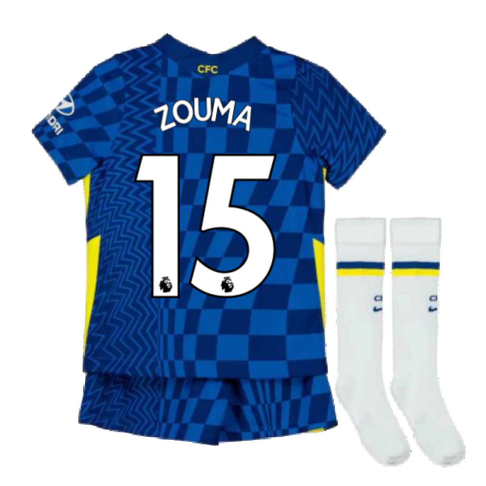 2021-2022 Chelsea Little Boys Home Mini Kit (ZOUMA 15)