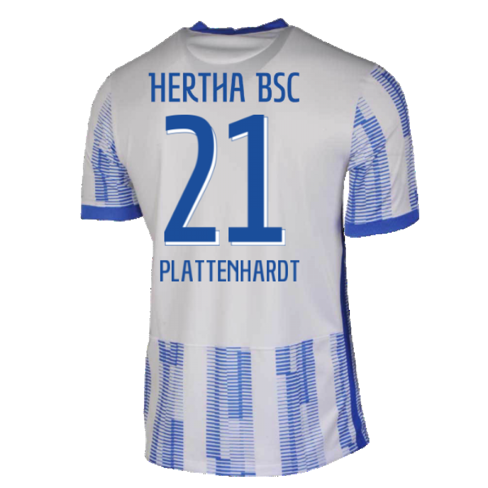 2021-2022 Hertha Berlin Home Shirt (PLATTENHARDT 21)