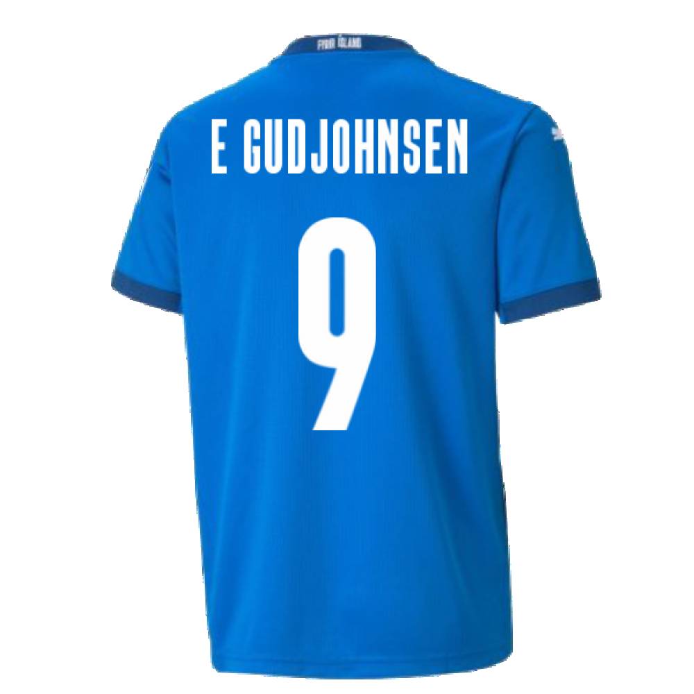 2021-2022 Iceland Home Shirt (E Gudjohnsen 9)