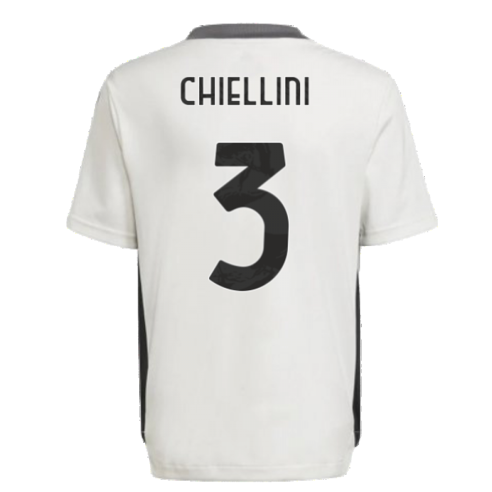 2021-2022 Juventus Training Shirt (White) - Kids (CHIELLINI 3)