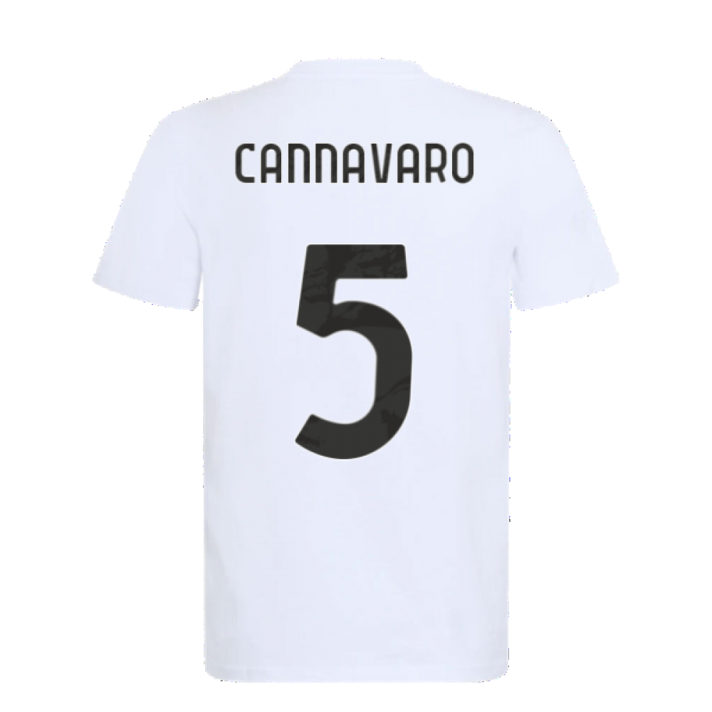 2021-2022 Juventus Training T-Shirt (White) (CANNAVARO 5)