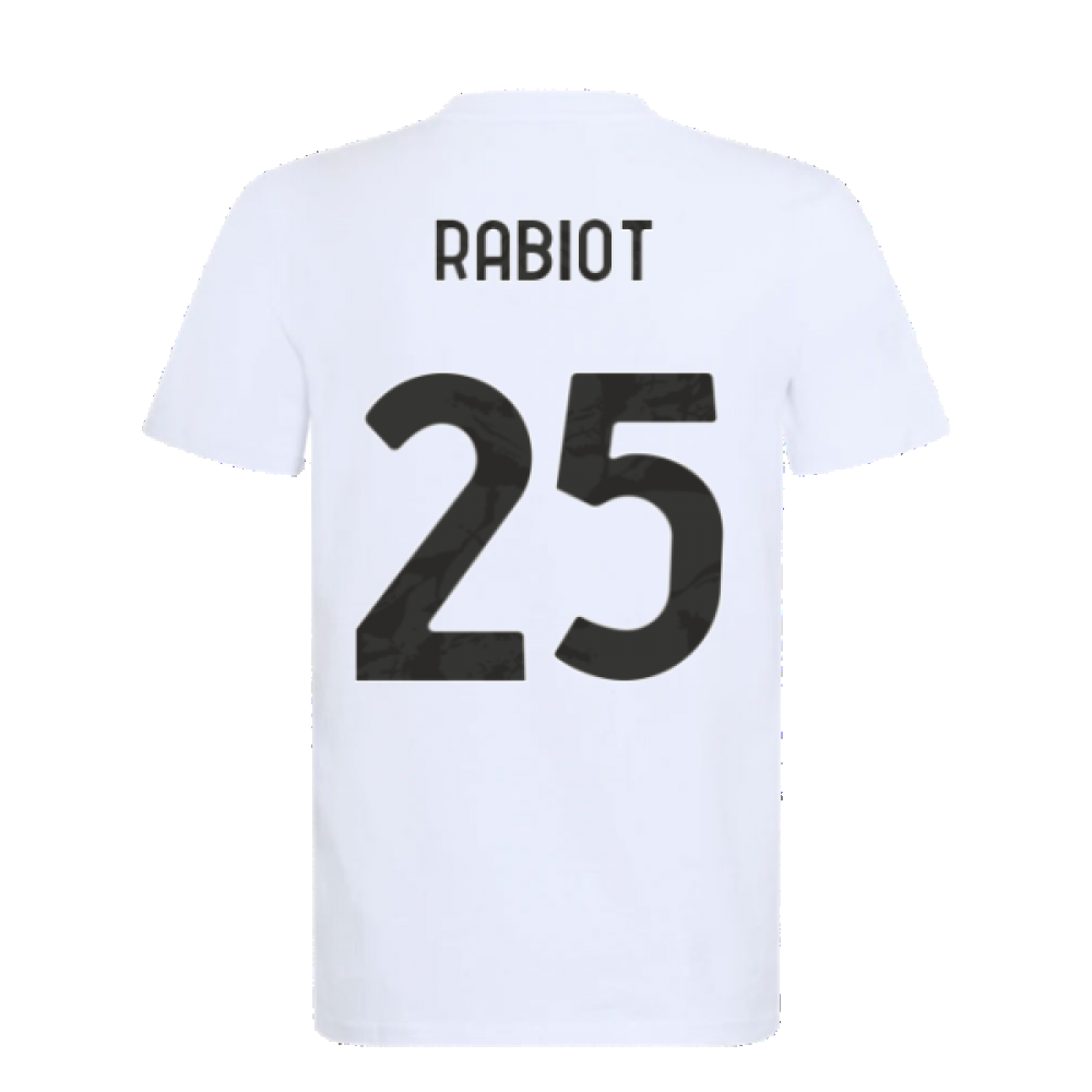 2021-2022 Juventus Training T-Shirt (White) (RABIOT 25)