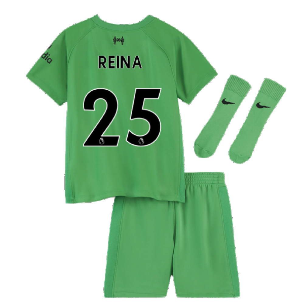 2021-2022 Liverpool Goalkeeper Baby Kit (Green) (Reina 25)