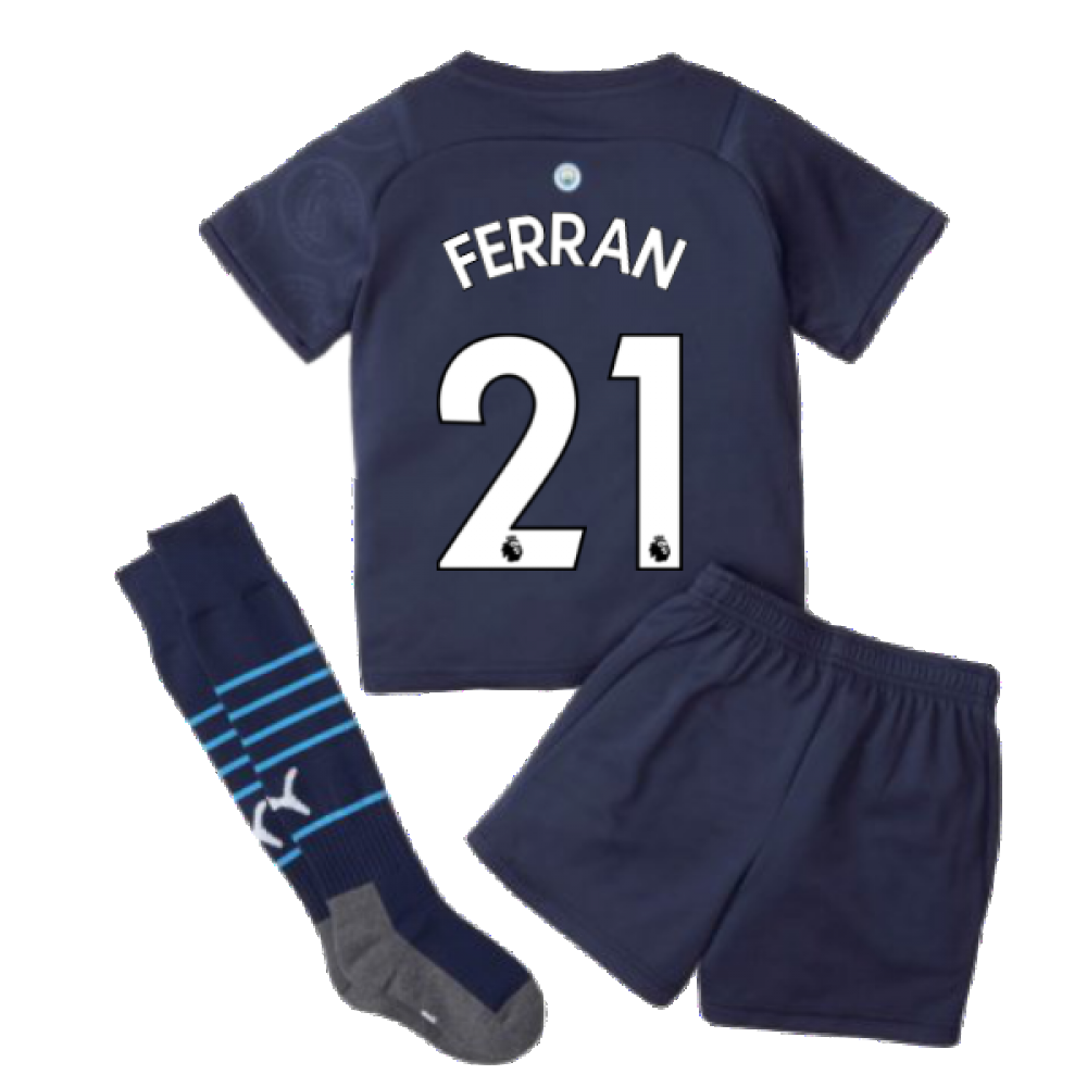 2021-2022 Man City 3rd Mini Kit (FERRAN 21)