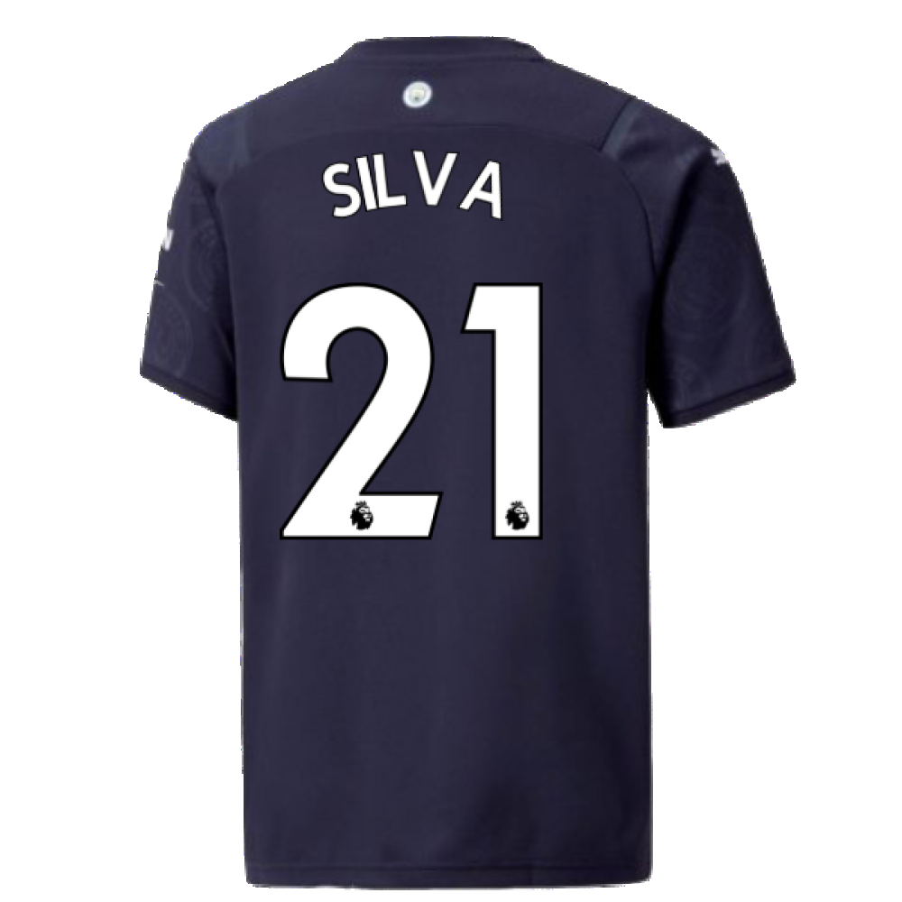 2021-2022 Man City 3rd Shirt (Kids) (SILVA 21)