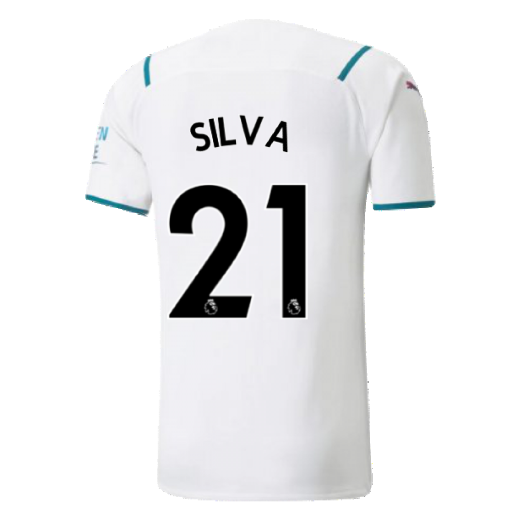 2021-2022 Man City Authentic Away Shirt (SILVA 21)