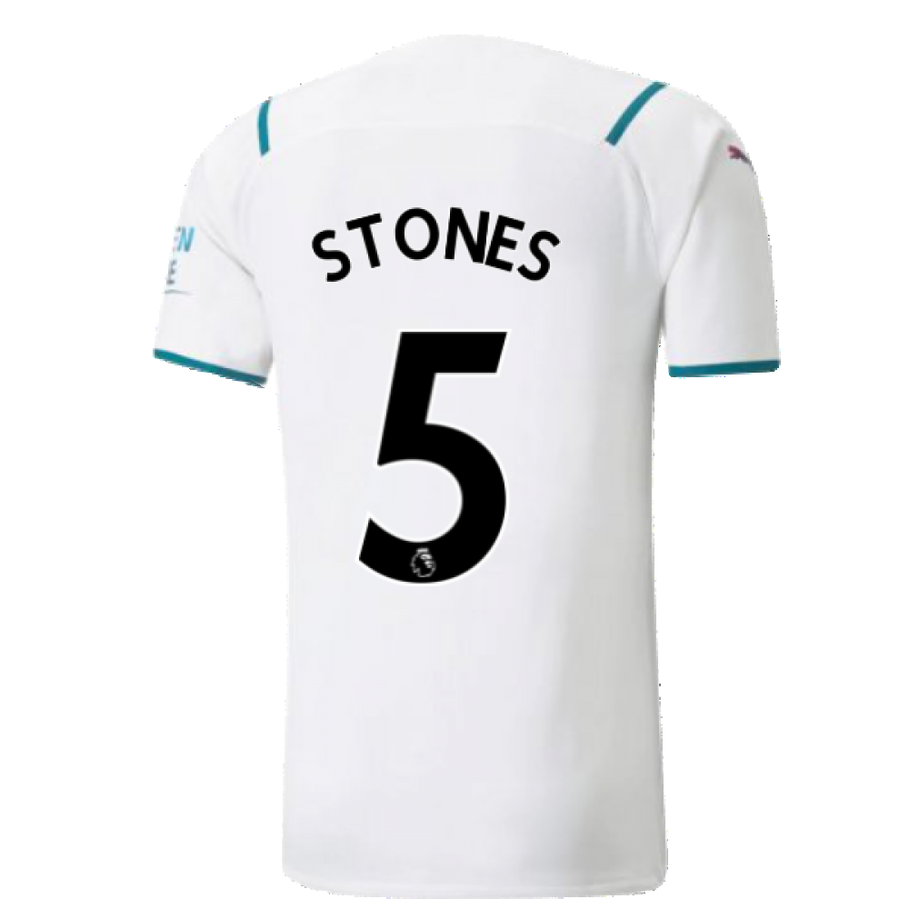 2021-2022 Man City Authentic Away Shirt (STONES 5)