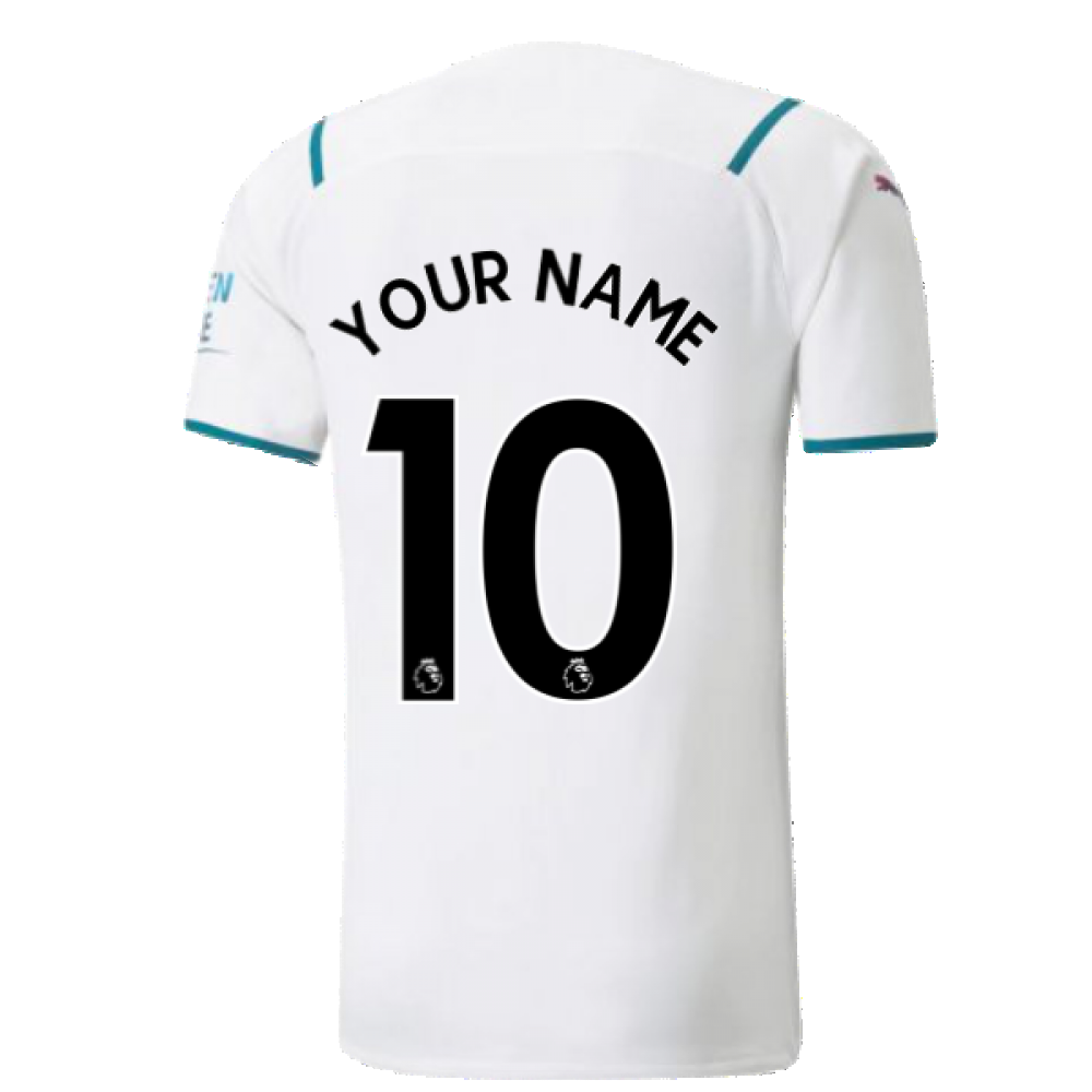 2021-2022 Man City Authentic Away Shirt (Your Name)