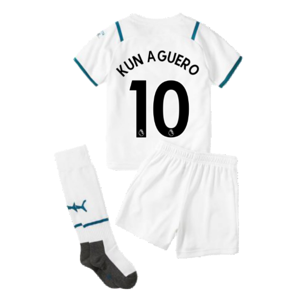 2021-2022 Man City Away Mini Kit (KUN AGUERO 10)