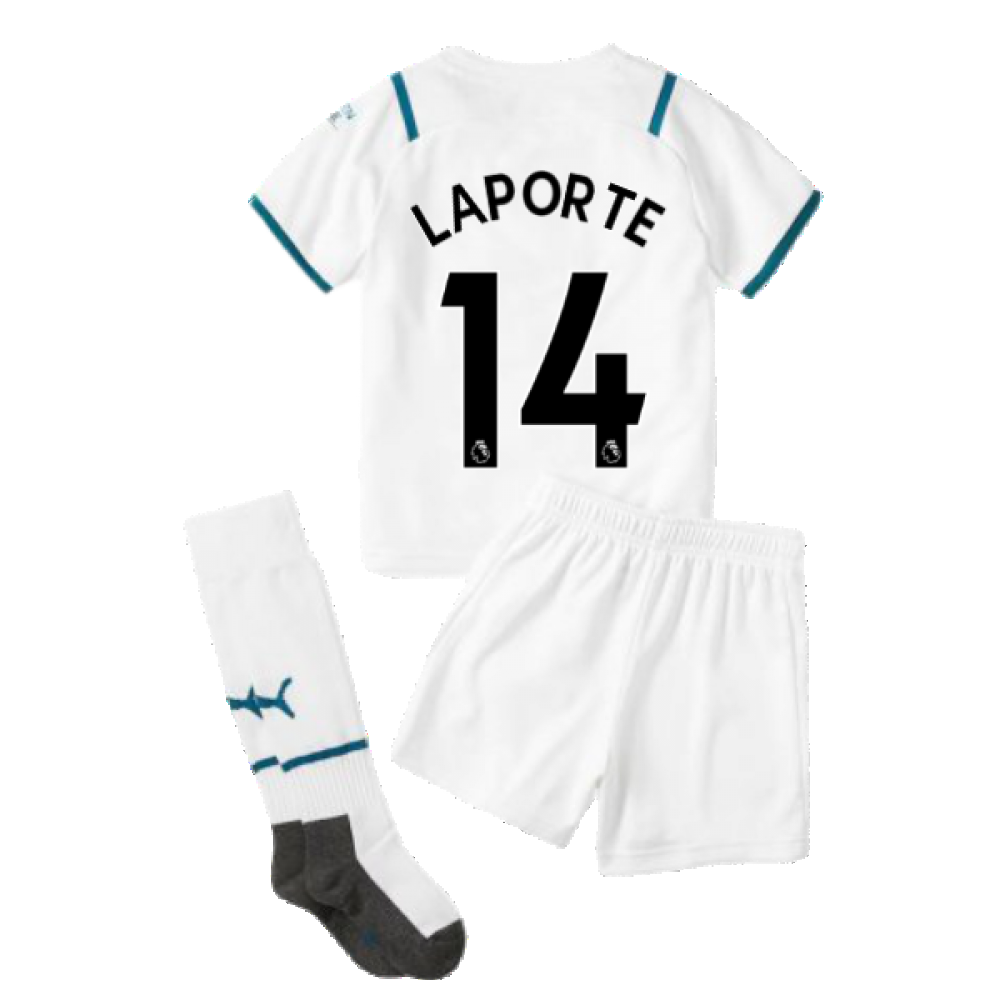 2021-2022 Man City Away Mini Kit (LAPORTE 14)