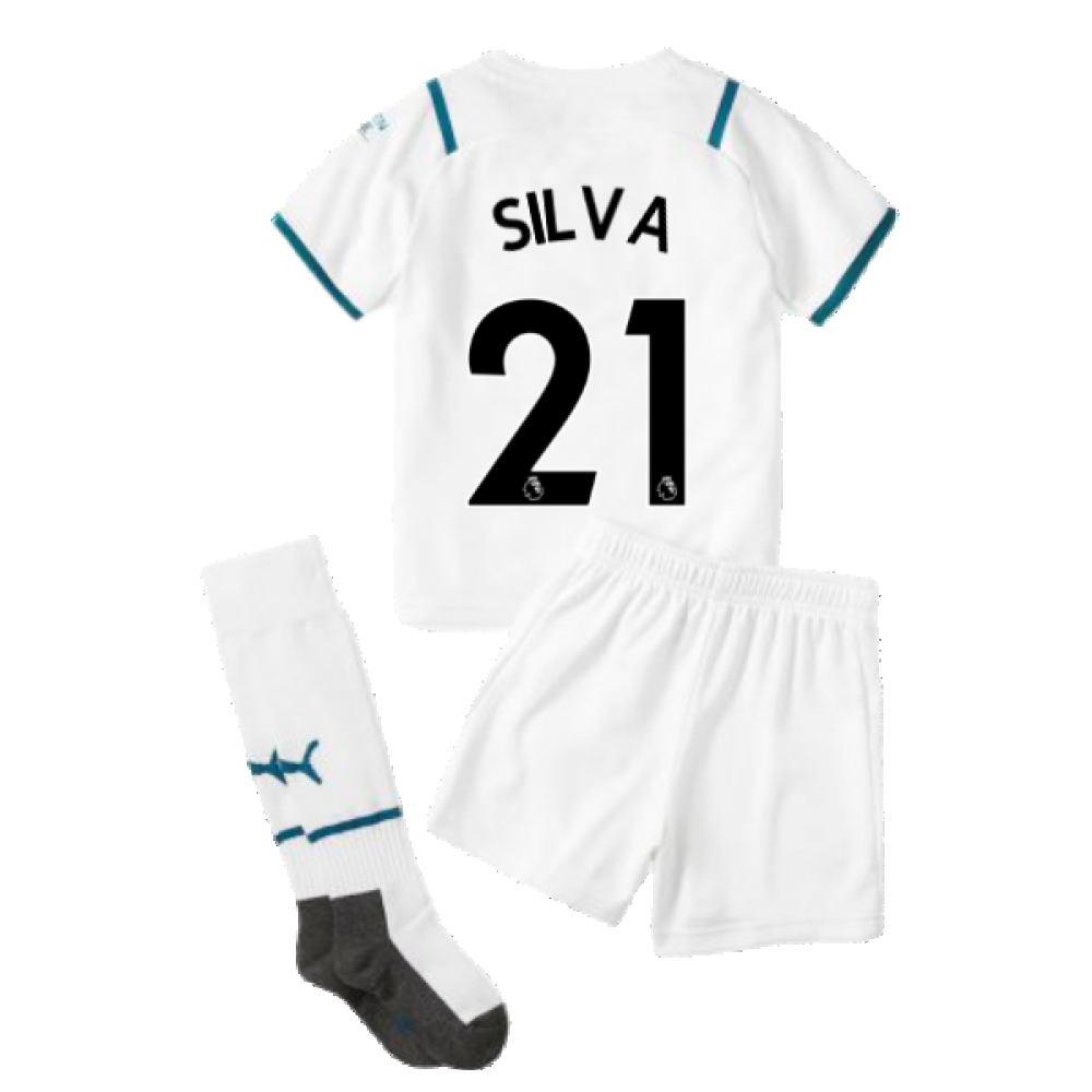 2021-2022 Man City Away Mini Kit (SILVA 21)