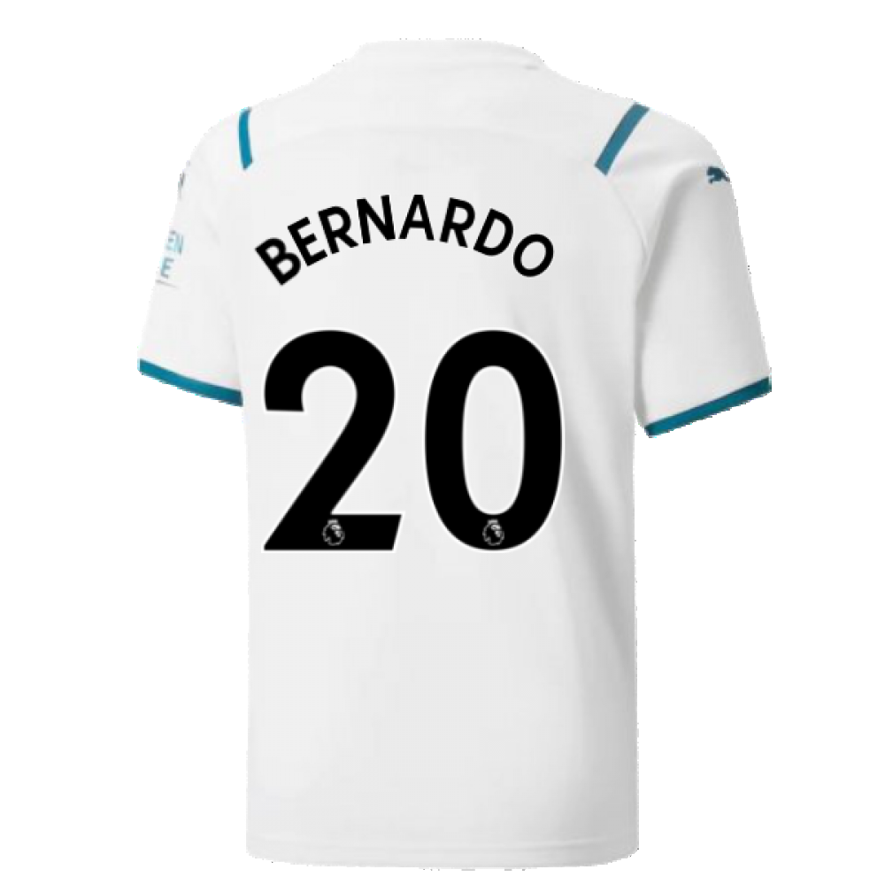 2021-2022 Man City Away Shirt (Kids) (BERNARDO 20)