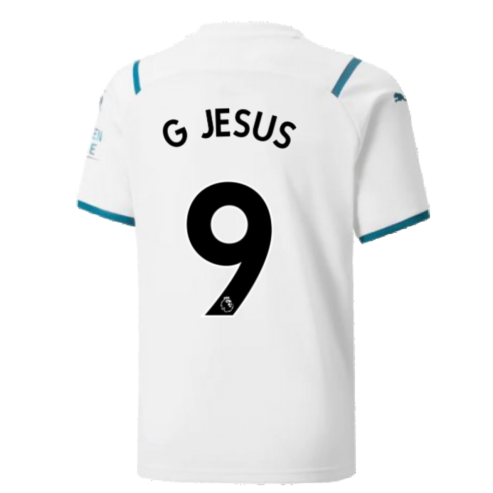 2021-2022 Man City Away Shirt (Kids) (G JESUS 9)