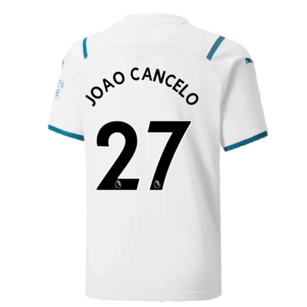 2021-2022 Man City Away Shirt (Kids) (JOAO CANCELO 27)