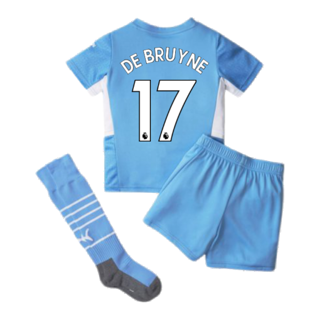 2021-2022 Man City Home Mini Kit (DE BRUYNE 17)