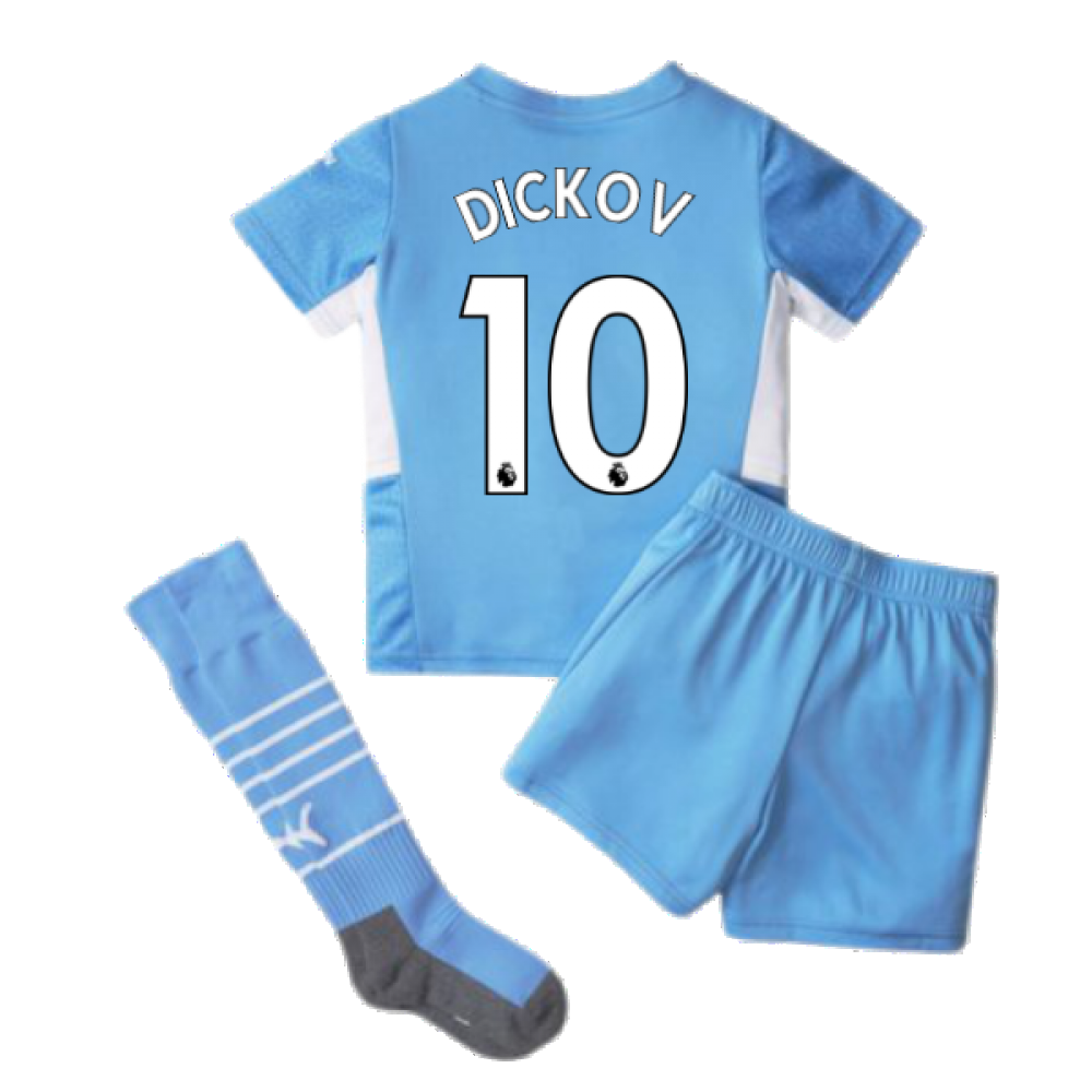 2021-2022 Man City Home Mini Kit (DICKOV 10)