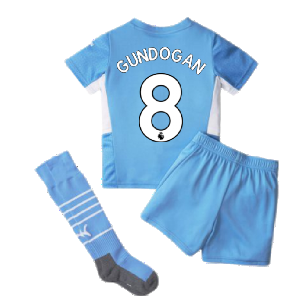 2021-2022 Man City Home Mini Kit (GUNDOGAN 8)