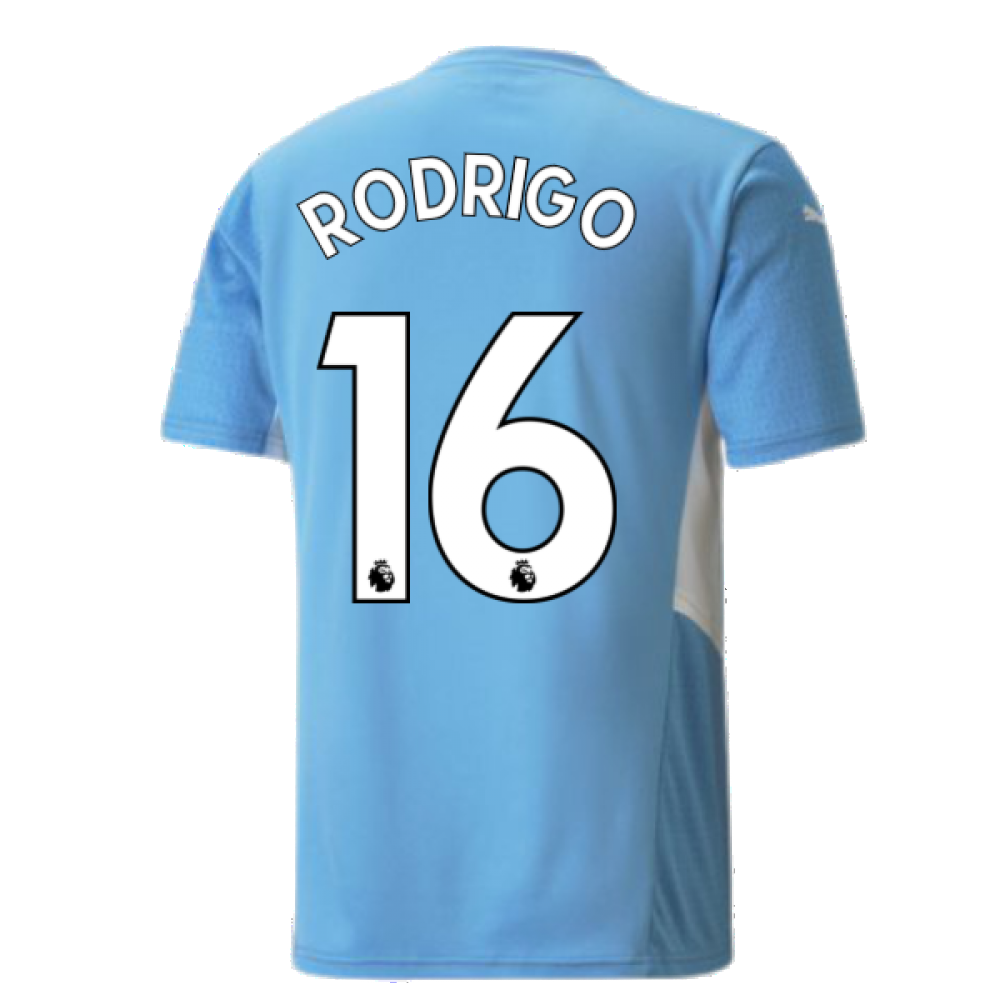 2021-2022 Man City Home Shirt (RODRIGO 16)