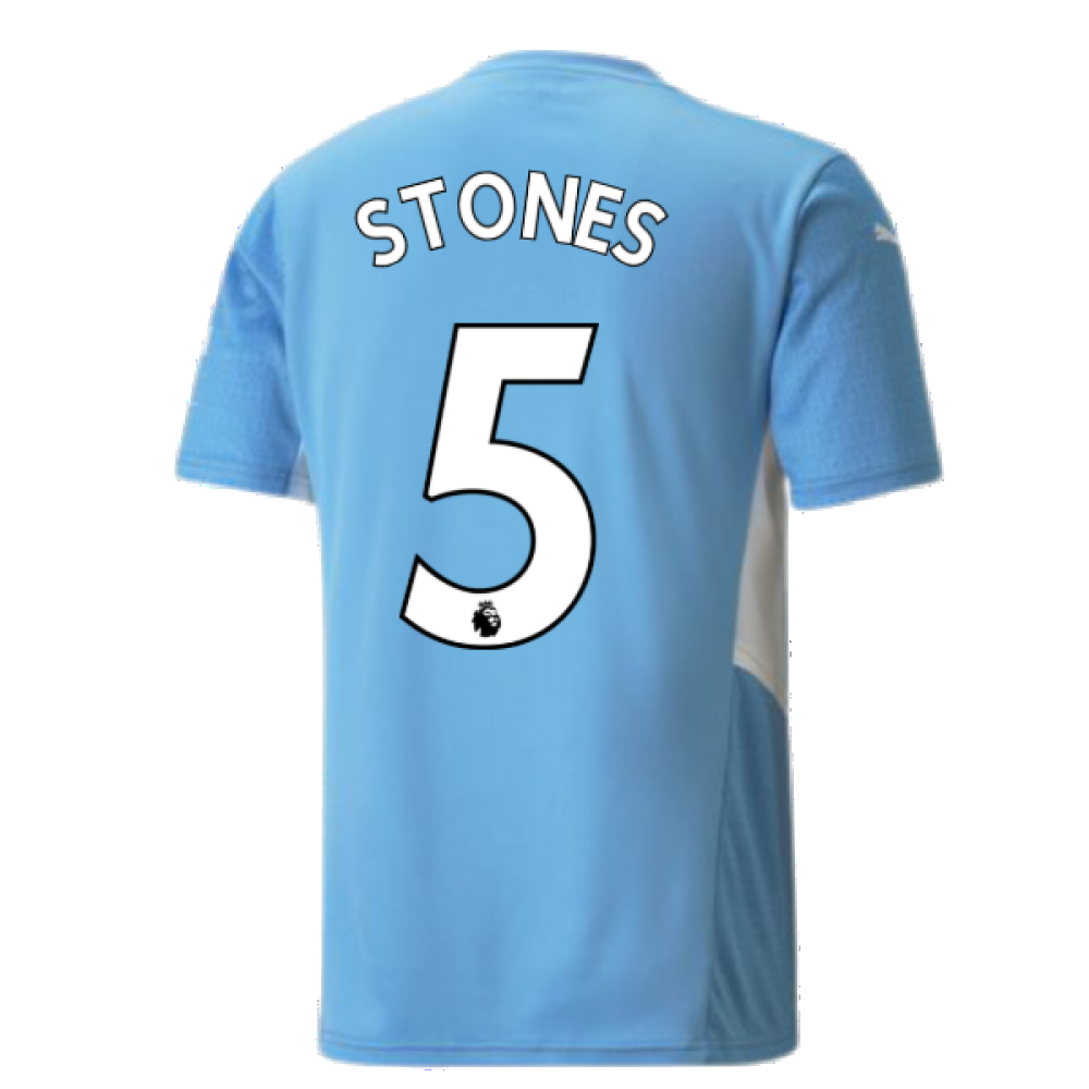 2021-2022 Man City Home Shirt (STONES 5)