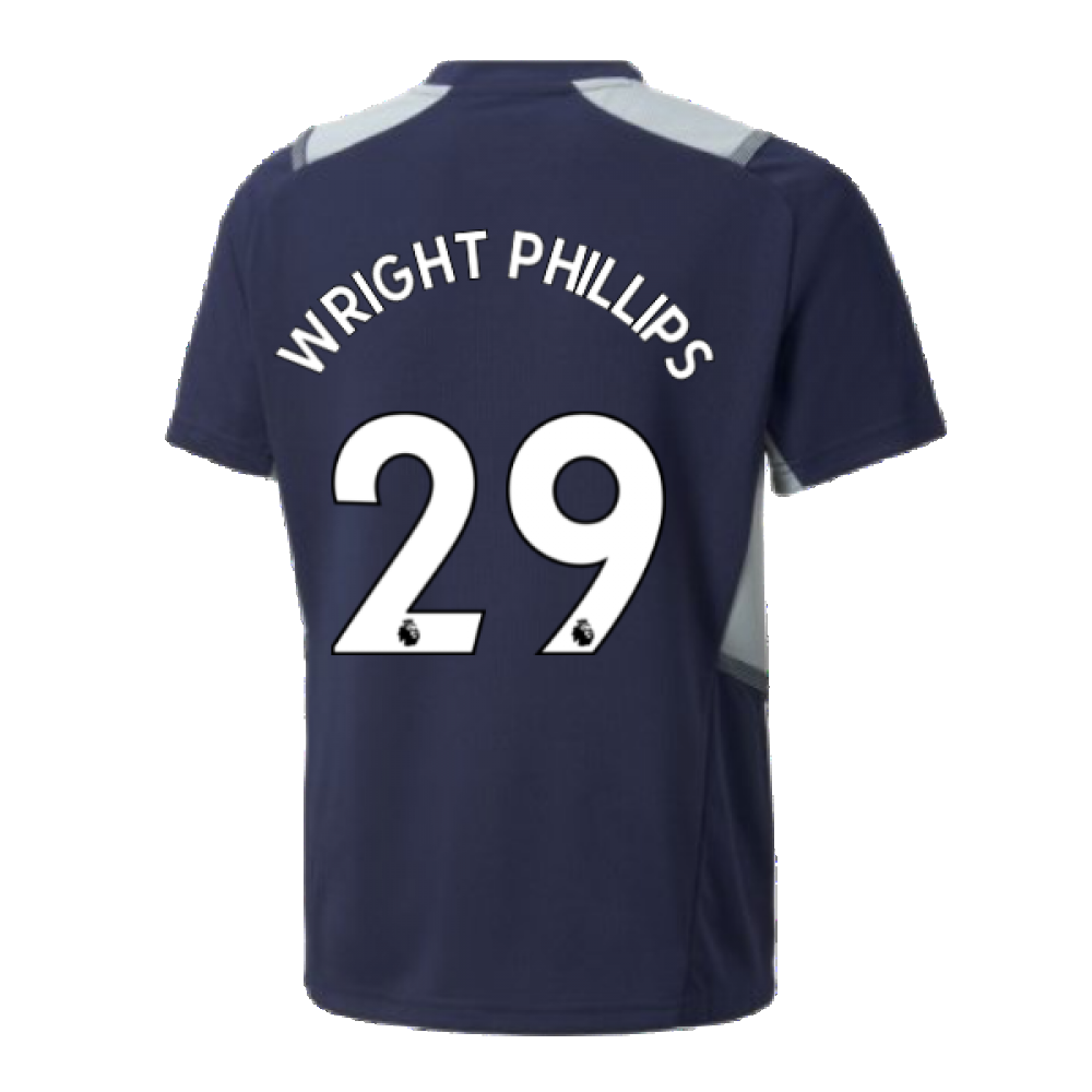 2021-2022 Man City PRO Training Jersey (Peacot) (WRIGHT PHILLIPS 29)