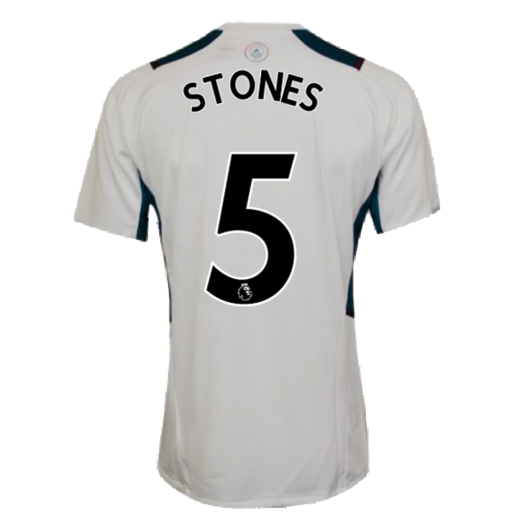 2021-2022 Man City PRO Training Jersey (White) (STONES 5)