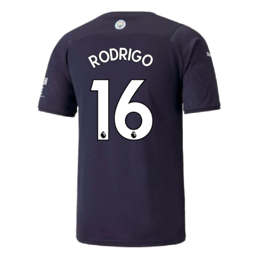 2021-2022 Man City Third Player Issue Shirt (RODRIGO 16)