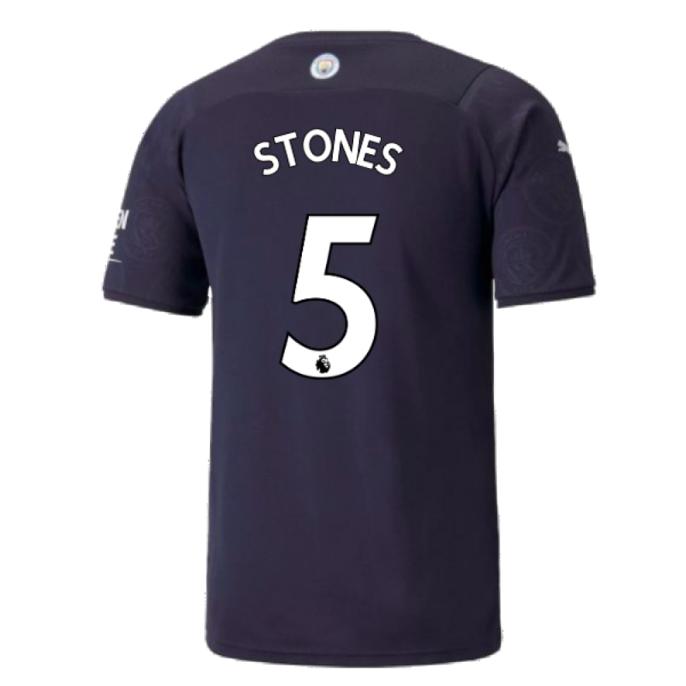 2021-2022 Man City Third Player Issue Shirt (STONES 5)