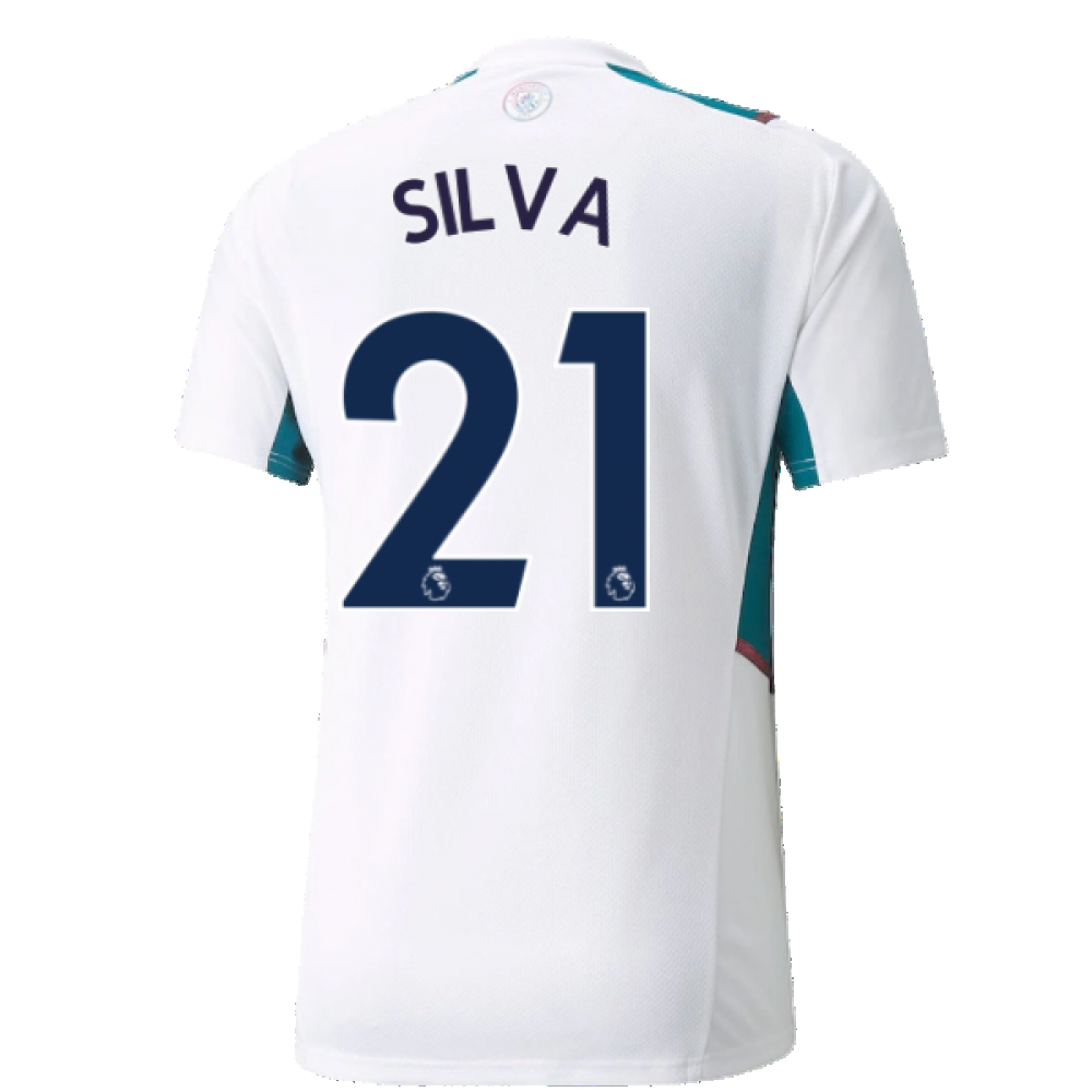 2021-2022 Man City Training Shirt (White) (SILVA 21)