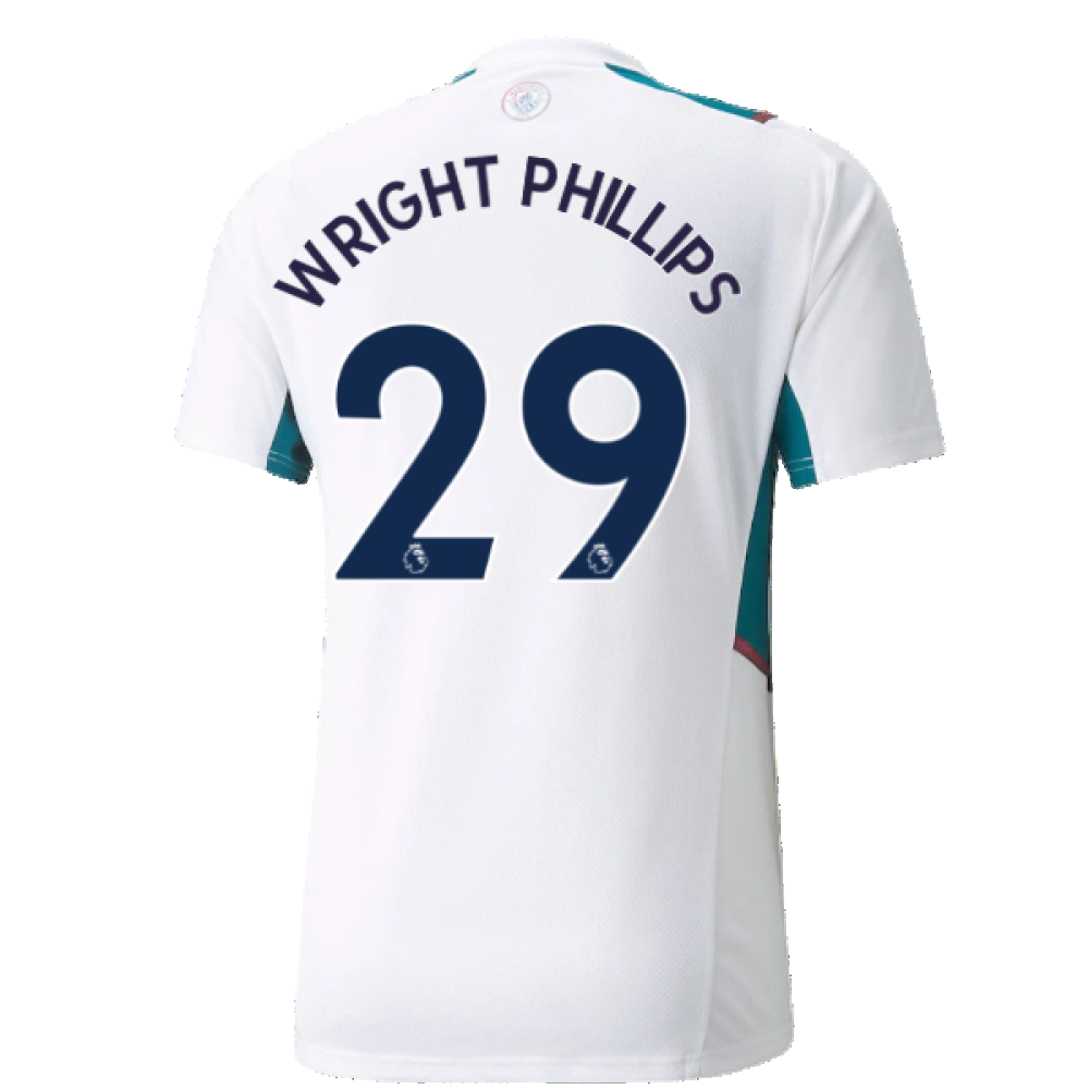 2021-2022 Man City Training Shirt (White) (WRIGHT PHILLIPS 29)