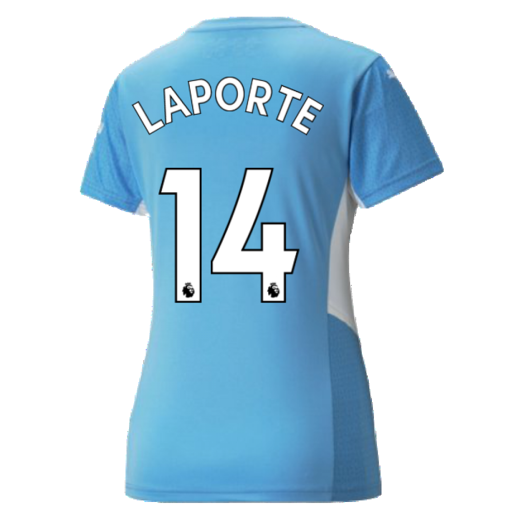 2021-2022 Man City Womens Home Shirt (LAPORTE 14)