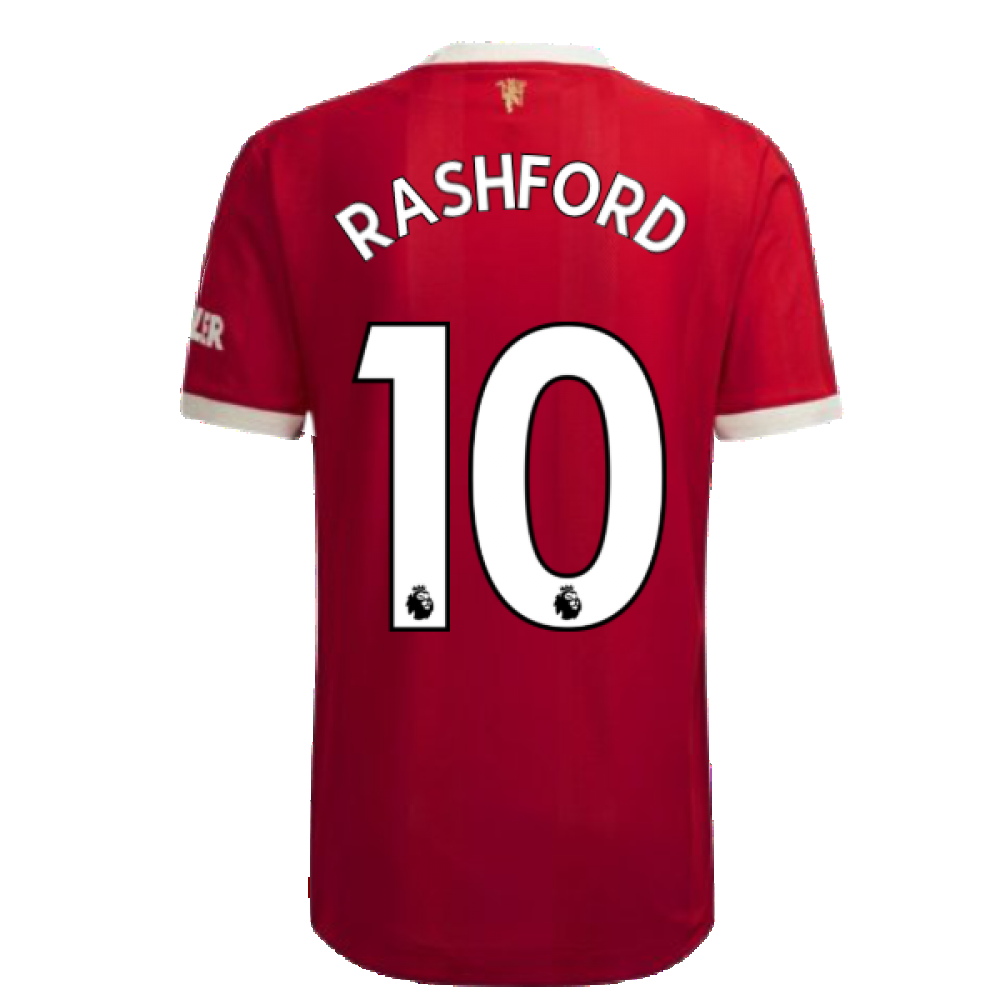 2021-2022 Man Utd Authentic Home Shirt (RASHFORD 10)