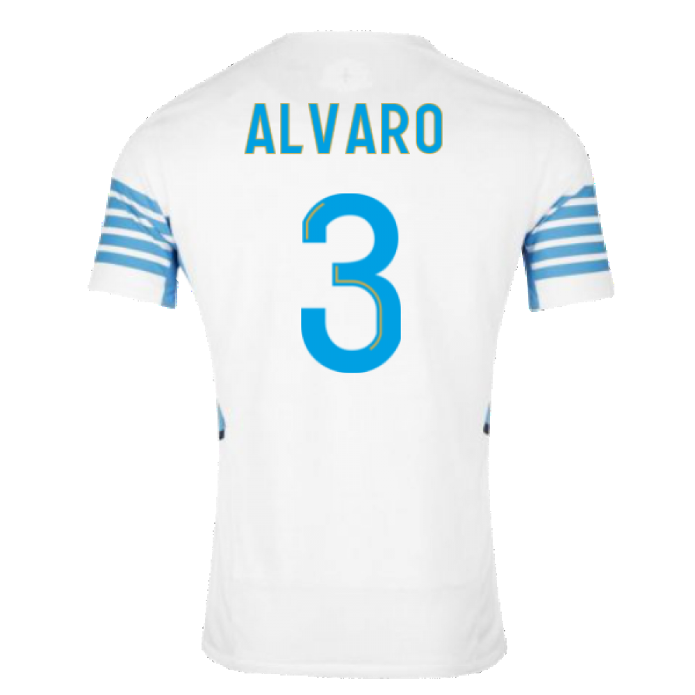 2021-2022 Marseille Authentic Home Shirt (ALVARO 3)