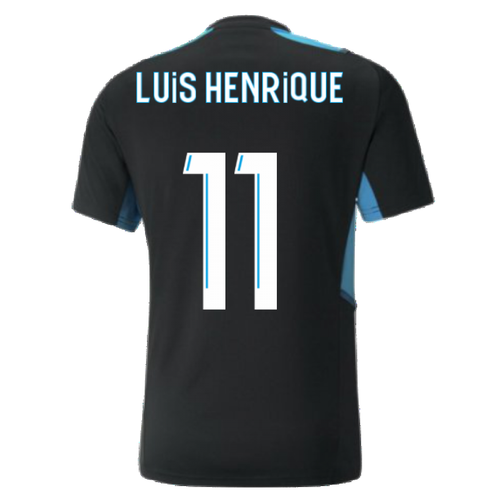 2021-2022 Marseille Training Shirt (Black) (LUIS HENRIQUE 11)