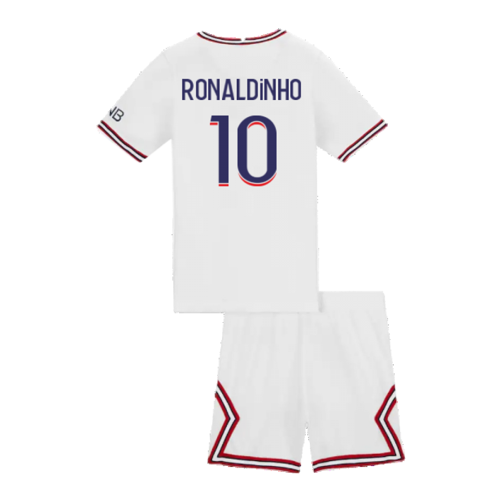 2021-2022 PSG Little Boys Fourth Kit (RONALDINHO 10)