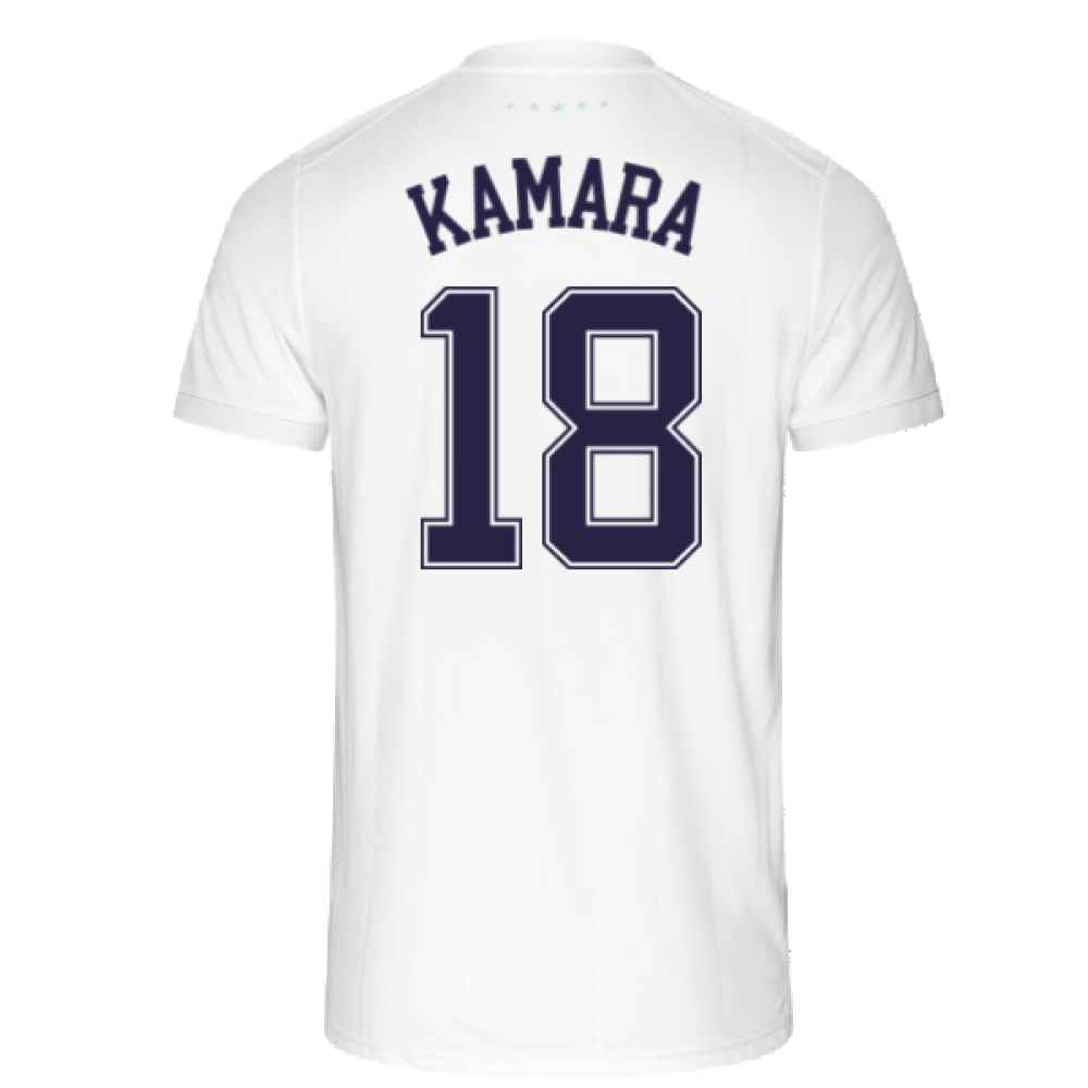 2021-2022 Rangers Anniversary Shirt (White) (KAMARA 18)