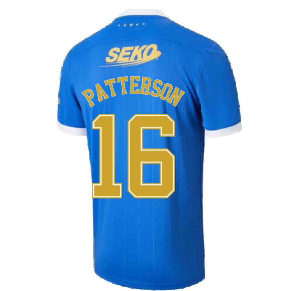 2021-2022 Rangers Home Shirt (PATTERSON 16)