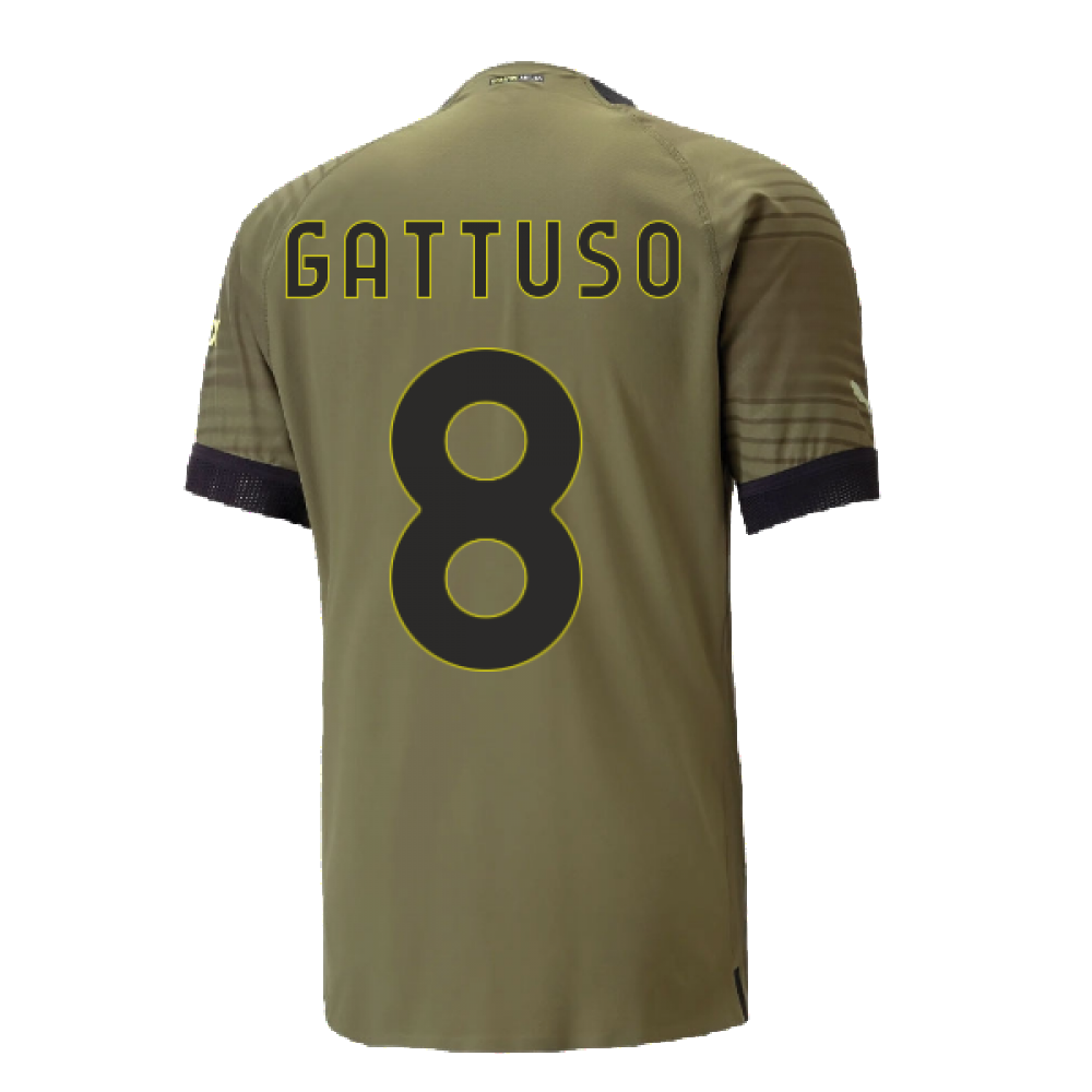 2022-2023 AC Milan Authentic Third Shirt (GATTUSO 8)