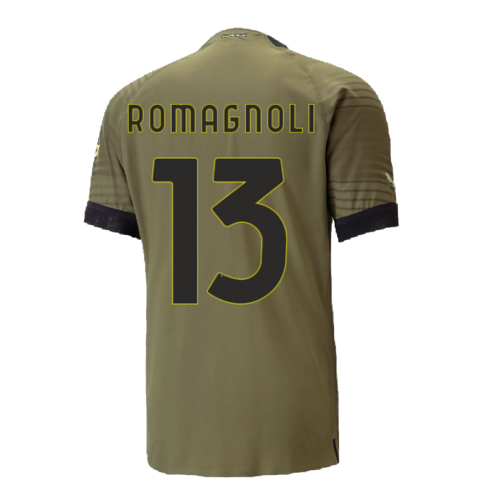 2022-2023 AC Milan Authentic Third Shirt (ROMAGNOLI 13)