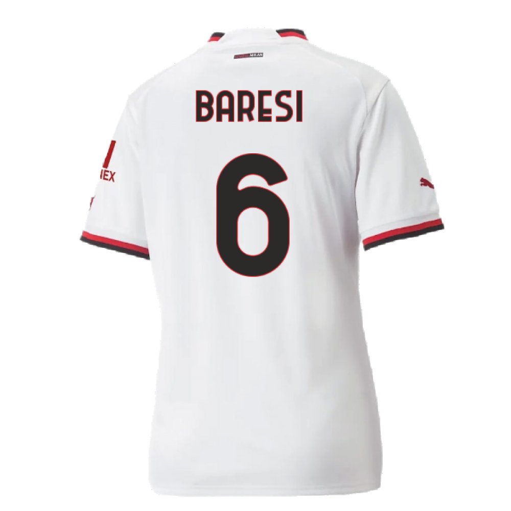 2022-2023 AC Milan Away Shirt - Ladies (BARESI 6)