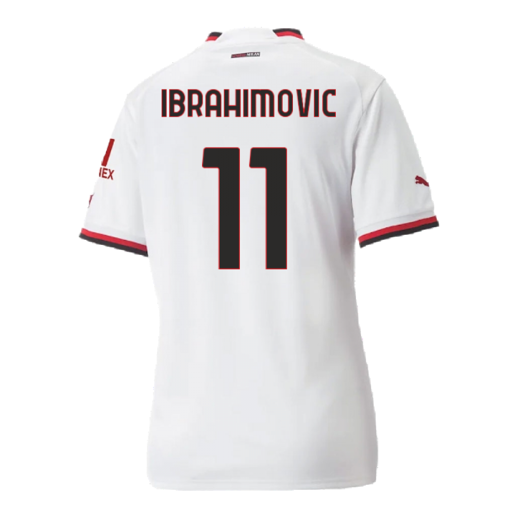 2022-2023 AC Milan Away Shirt - Ladies (IBRAHIMOVIC 11)