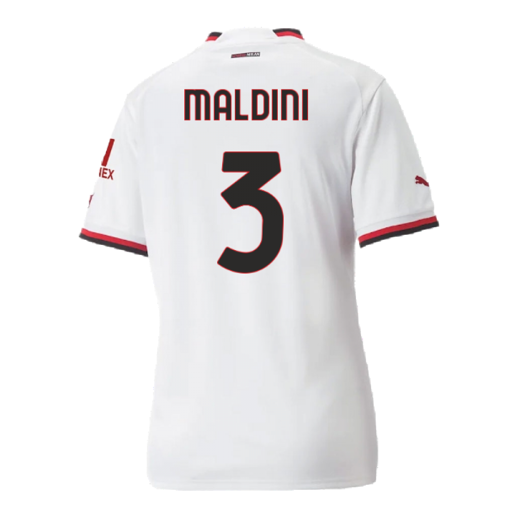 2022-2023 AC Milan Away Shirt - Ladies (MALDINI 3)