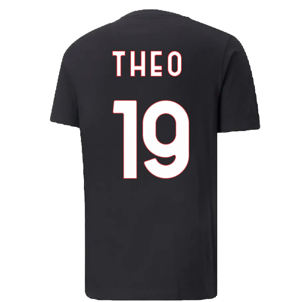 2022-2023 AC Milan FtblCore Tee (Black) (THEO 19)